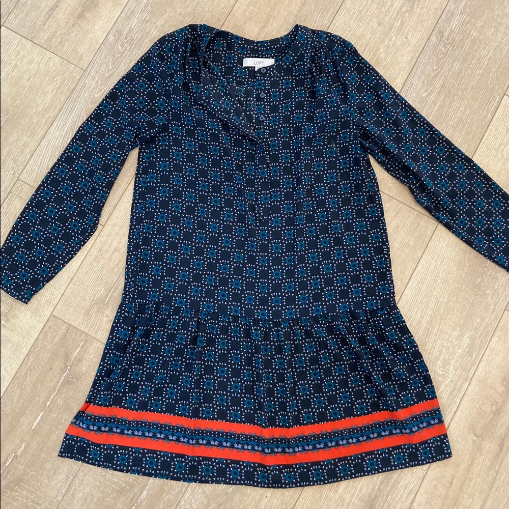 Loft drop waist dress M